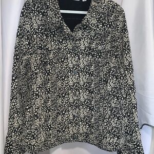 Isaac Mizrahi Live! Stylish Black and White Women's Blazer Women’s Size 1X